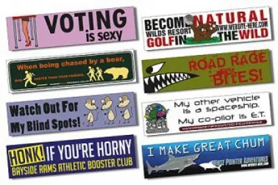 Magnetic Car Bumper Sign - 11.5x3