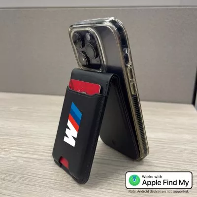 MagSafe Compatible PU Rechargeable Phone Wallet with Find My
