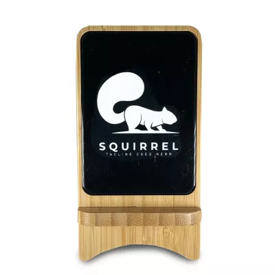Glow Bamboo Light Up Wireless Charger/Phone Stand
