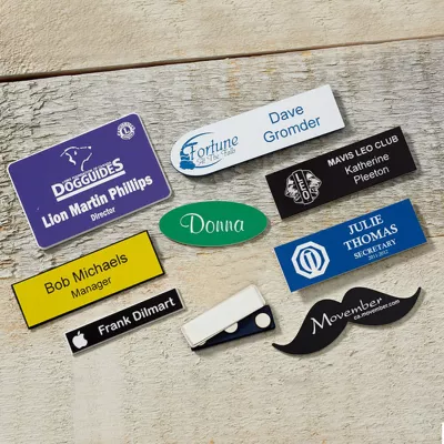 Custom Shaped Magnetic Name Tag/Lapel Pin