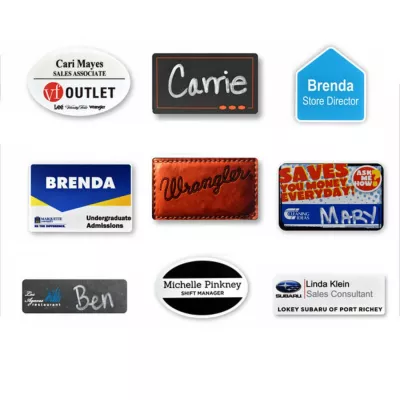 Custom Molded Magnetic Name Tag/Lapel Pin