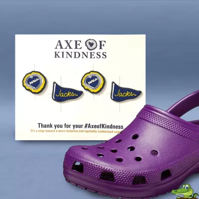 4 Pack Custom Molded Shoe Charms on 4x6 Card