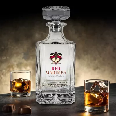 26 oz. Square Crystal Decanter
