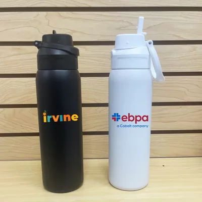 Lanier 32oz. Double Wall Stainless Bottle w/ Straw
