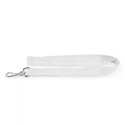 3/4" Glow-in-Dark Lanyard with Silkscreen Logo