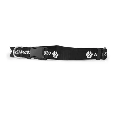 Small Dog Polyester Collar with Silkscreen Logo