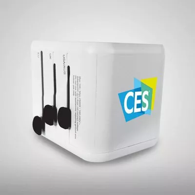 Travel Adapter w/1 Type C/A USB