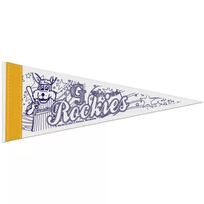 4"x10" Felt Pennant - Color-Me - With 1" sewn Strip