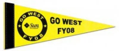 5" x 12" Colored Felt Pennants