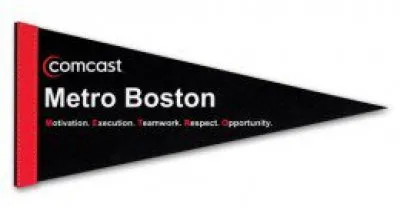 8" x 18" White Felt Pennants