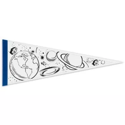 9" x 24" "Color Me" Pennants