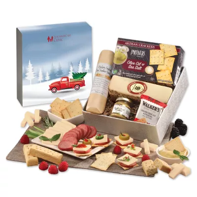 Snack Lover's Gift Box with Red Truck Sleeve