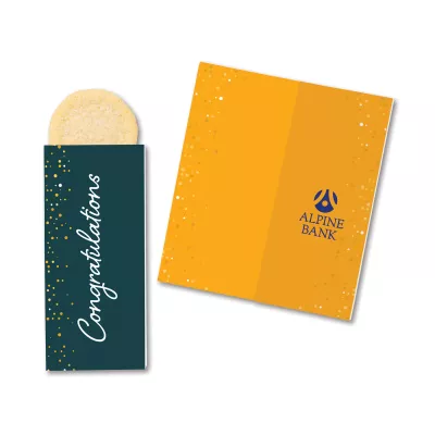 One Color Foil-Stamped Stock Congratulations Sweeter Cards with Sugar Cookies