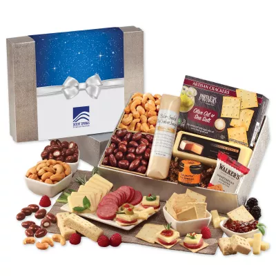 Shelf Stable Snacking Smorgasbord with Bow Sleeve