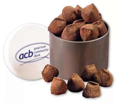 Cocoa Dusted Truffles in Designer Tin