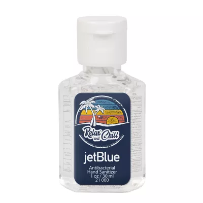 Hand Sanitizer 1 oz Square Bottle