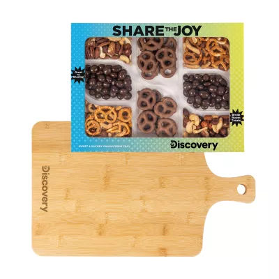 Sweet and Savory Charcuterie Tray with Bamboo Board
