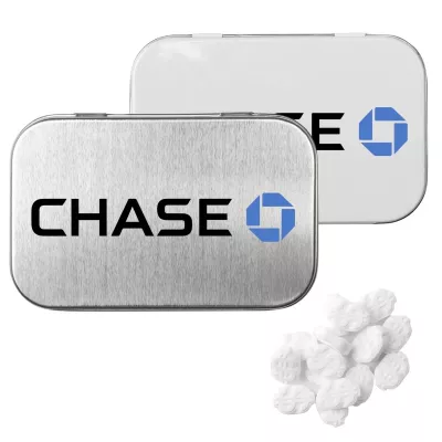Rectangular Tin with Dollar Sign Shaped Mints