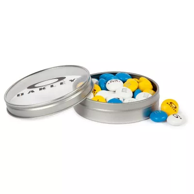 1.5 oz. Personalized M&M'S® in Silver Tin with Custom Lid