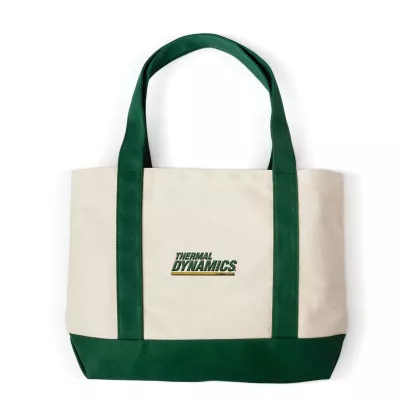 Embroidered Canvas Boat Tote Bag (Embroidered)