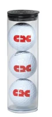 3 Golf Balls in Tube
