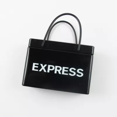 Black Shopping Bag Mint Tin