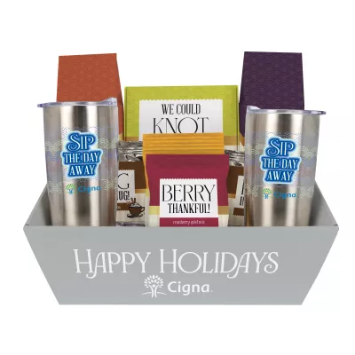 Sip and Savor Gourmet Tray with Tumblers- Small