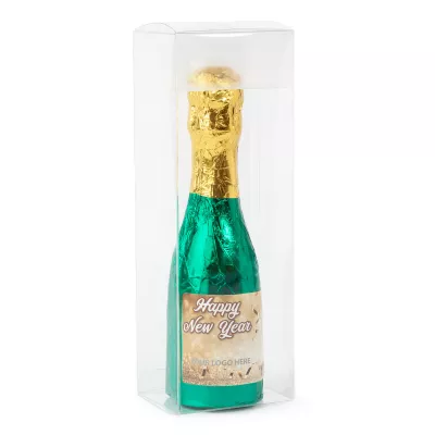8 Oz. Champagne Bottle Popping Chocolates in Acetate Box