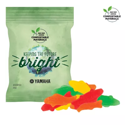 2 Oz. ECO-Digibag, Compostable & Full Color, Assorted Fish