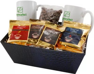 Tray w/Mugs and Choc Peanuts
