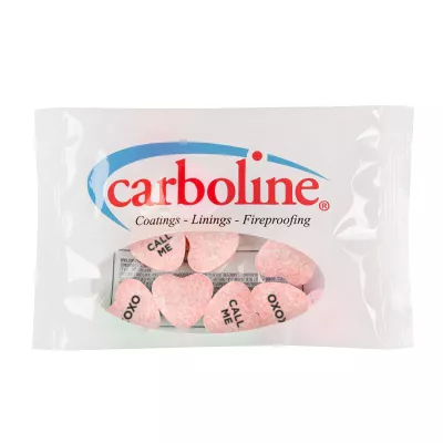 1/2 Oz. Full Color DigiBag with Imprinted Conversation Hearts