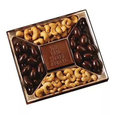 Custom Confection Box w/ Molded Chocolate Centerpiece - 10 Oz.