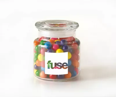 22 Oz. Glass Jar filled w/ Assorted Fruit Sours