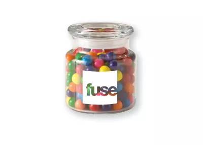 22 Oz. Glass Jar w/ Rainbow Bubble Gum