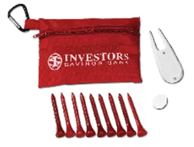 Full Color Deluxe Golf Kit in Zippered Pouch