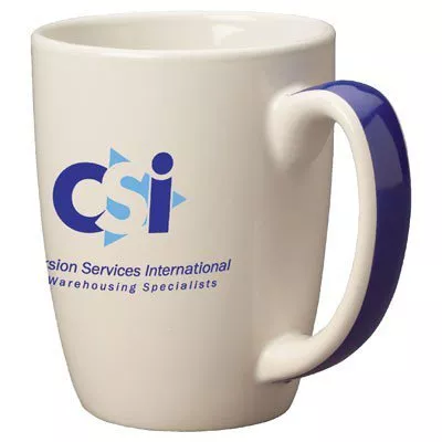 11oz Cobalt Blue Handle Accentua Mugs