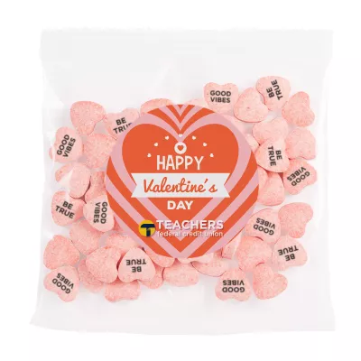2 Oz. Handfuls - Imprinted Conversation Hearts