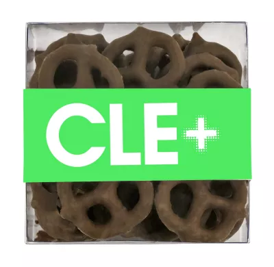 Square Acetates Milk Chocolate Mini Pretzels