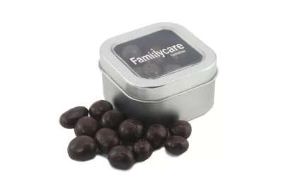 Window Tin w/Chocolate Espresso Beans