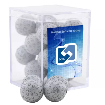 Acrylic Box w/Chocolate Golf Balls