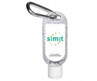 1.9oz Hand Sanitizer with Moisture Beads and Carabiner