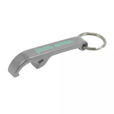 Aluminum Bottle Opener w/Keychain