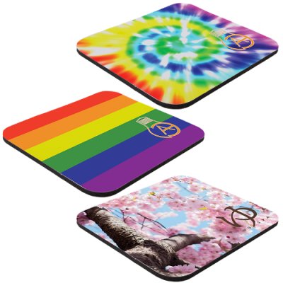 7" x 8" x 1/8" Full Color Hard Surface Mouse Pad