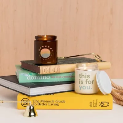 Glass Jar Candle w/Lid - Direct Print