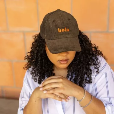 6-Panel Hat - Curved Brim - Unstructured - Corduroy