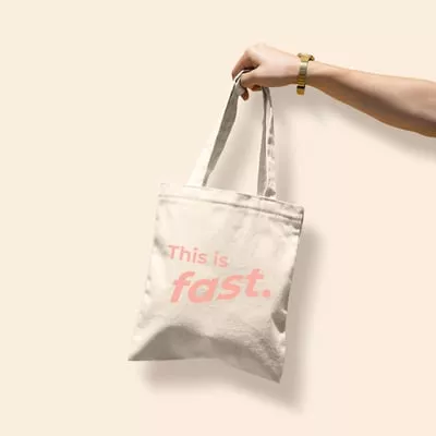 This Is Fast Main Squeeze - Natural Canvas