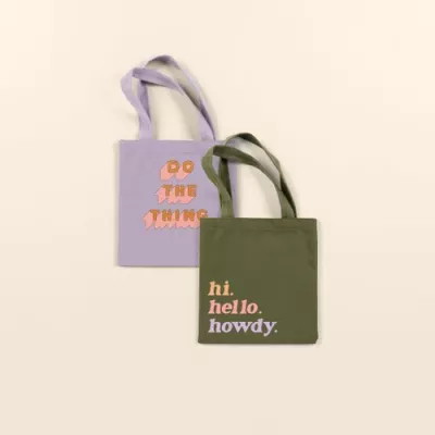 Teeny Tiny Tote - Colored Canvas