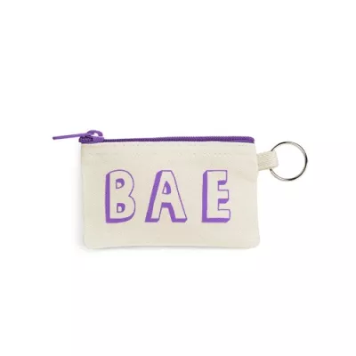 Continued Penny Key Ring Pouch (Natural Canvas)