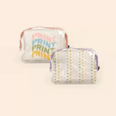 Clear Vinyl Busy Bee Pouch