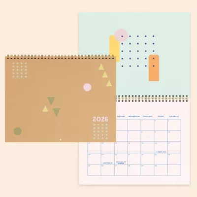 Calendar - Standard - Horizontal - Text Weight With Color Guts